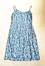 NWT Womens Dress-OLD NAVY-lt purple floral rayon slip Cottagecore Fairy Beach-14