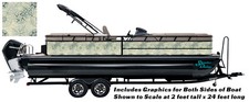 Blue Compass Nautical Beige Graphic Kit Decal Fishing Boat Wrap Pontoon Vinyl