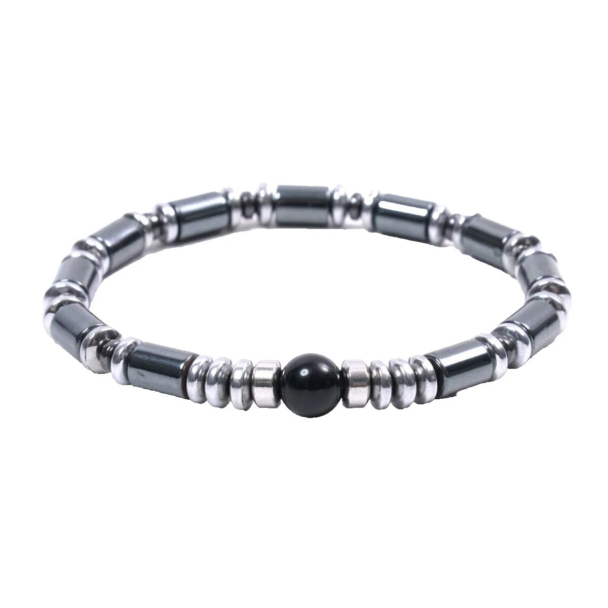 Joyería de latón de hematita para hombre