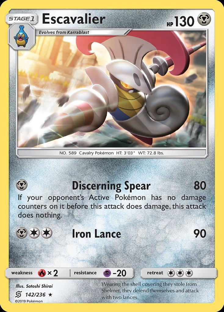 Pokemon Escavalier (142/264) Unified Minds LP