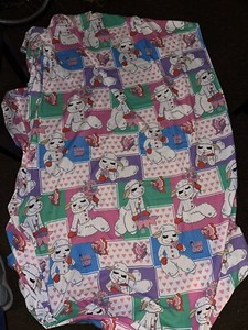 Vintage 90’s Lambchop Flat Bed Sheet