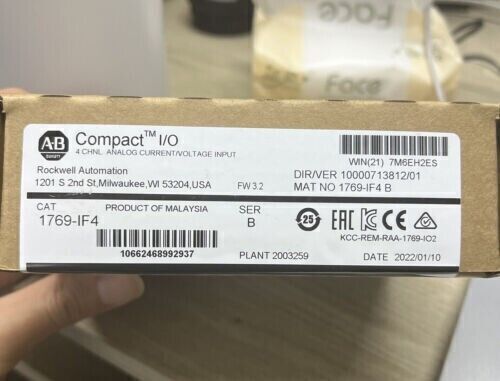 Factory Sealed Allen-Bradley 1769-IF4 SER B CompactLogix 4-Ch Input Module - Picture 2 of 5