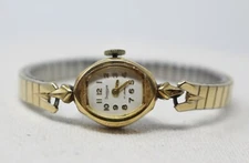 DOMINIQUE Latin Watch Co Wrist WATCH Gruen Movement 17 Jewels Speidel Band AS IS