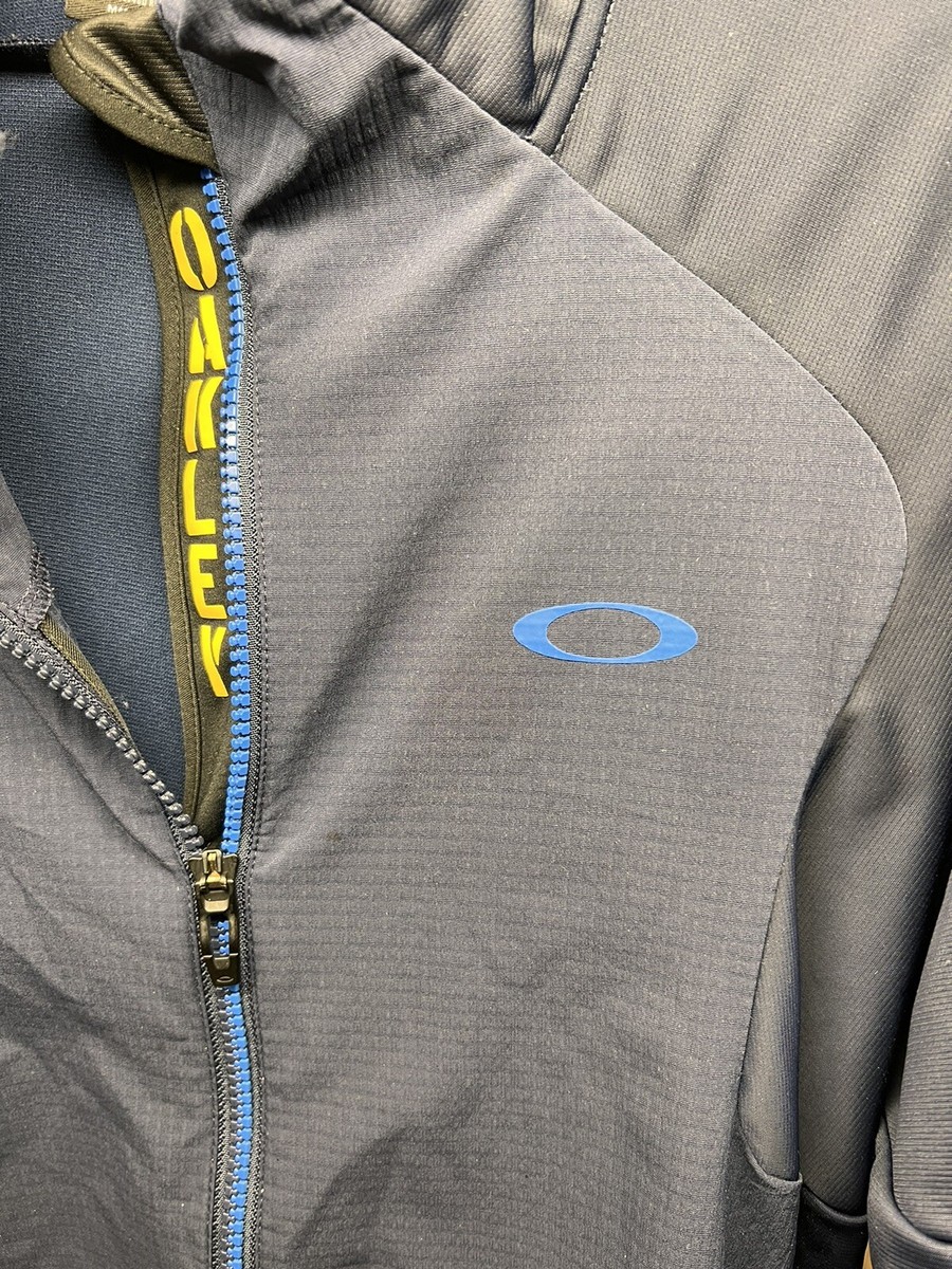 Oakley Performance Fit Men's Size XL Blue Full Zip Jacket Oakley Performance Fit Men's Size XL Blue Full Zip Jacket