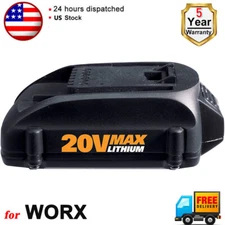 4.0 For WORX 20V MAX Extend Lithium-ion Battery WA3520 WA3525 WA3575 WG155 WG540