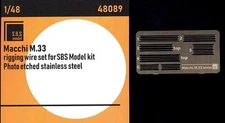 SBS Models 1/48 MACCHI M.33 RIGGING WIRE Photo Etch Set