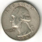 USA - 1960D - Washington ¼ $ - Silver Eagle - #16034RG