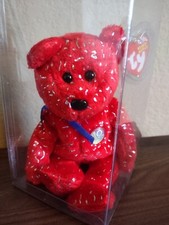 Mint Ty Beanie Baby Decade the Bear 10th Anniversary Red