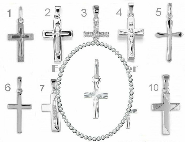 Kreuz Anhänger f Kette Silber 925 ⭐️⭐️⭐️⭐️⭐️ Damen Herren Kinder ECHT Schmuck