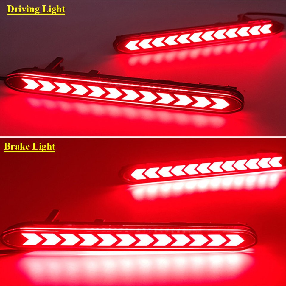 Rear Bumper Reflector Lights Brake Tail Lamp For Honda Odyssey 2007