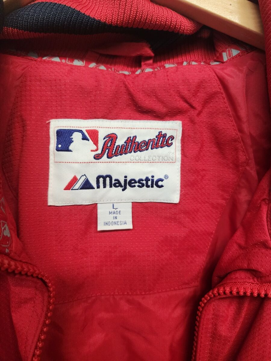 Boston Red Sox Jacket Mens L Majestic MLB Authentic Boston Red Sox Jacket Mens L Majestic MLB Authentic
