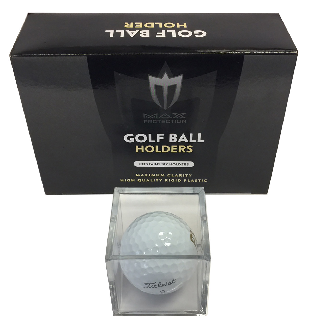 Golfball Display Case Cube Holders Max Pro