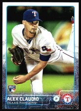 2015 Topps Update Alex Claudio  Rookie  #US8 Texas Rangers