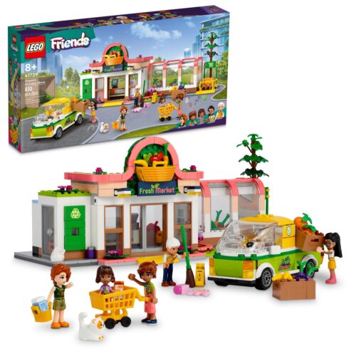 LEGO FRIENDS Organic Grocery Store 41729 - 830pcs Toy Shop, Truck, 5 Minifigures - Afbeelding 1 van 1