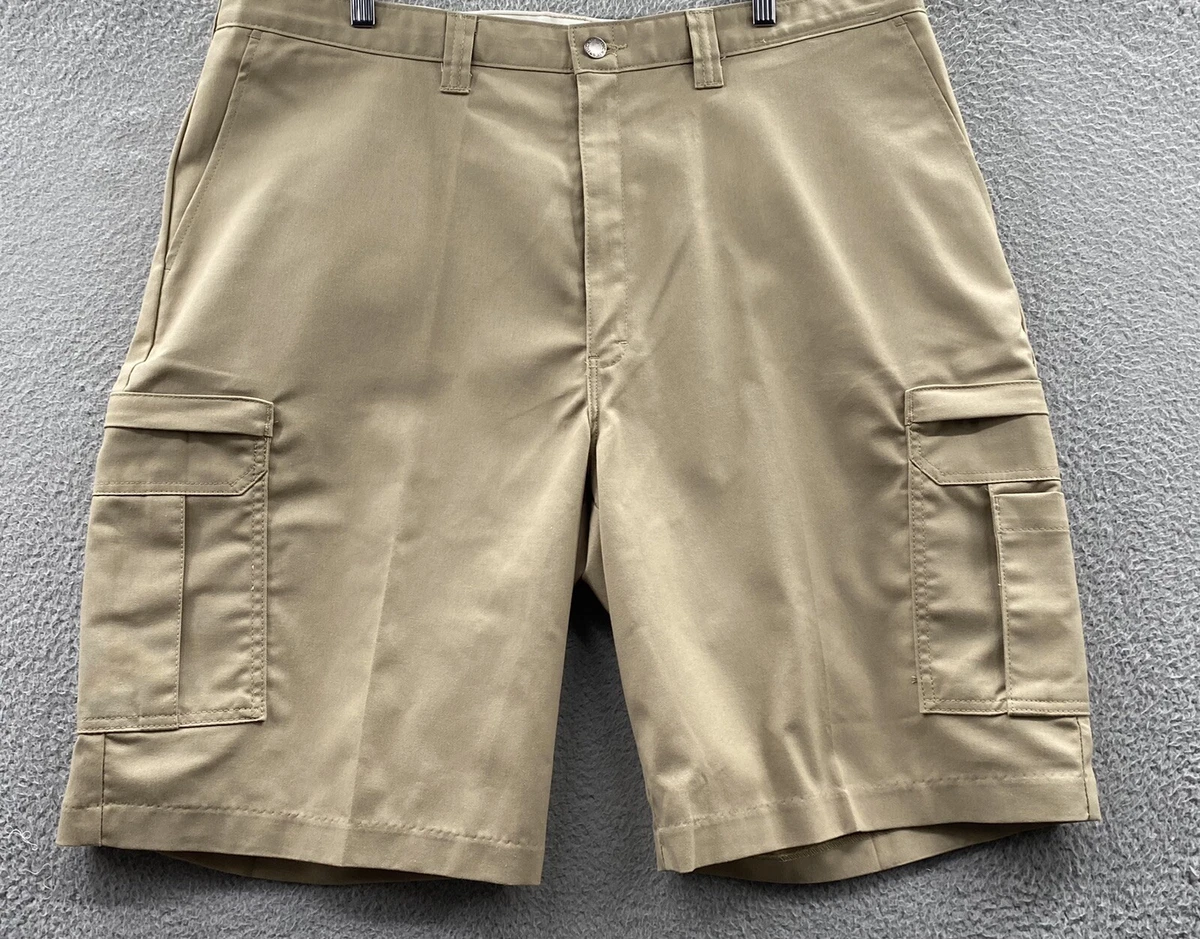 Dickies Shorts Mens 42x11 Brown Cargo Workwear Beige 11 Flex