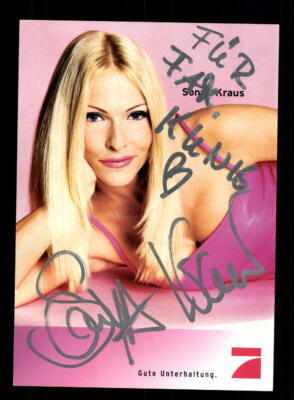 Sonya Kraus PRO 7  Autogrammkarte Original Signiert ## BC 169566