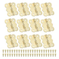 "Schmuckschatullen-Scharniere 1-1/4\", 12Stk 90-Grad Schmetterlingsscharniere Gold"