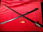 Civil War Confederate Calvary Officer Sword Nice Aged Reproduction