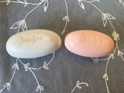Vtg Lot Of 2 Neiman Marcus Perfumed Soaps Rose Geranium Tuberose Still Scented