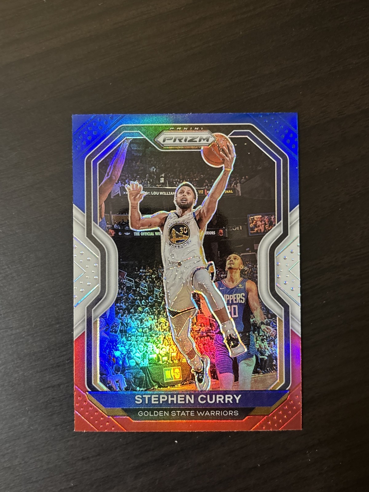 Stephen Curry 2020-21 Prizm Red White & Blue #159 Golden State Warriors MVP Star