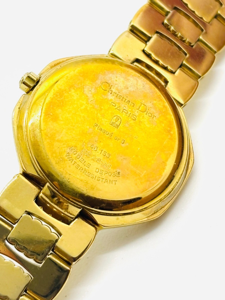 Dior ディオール CD D48-153 デイト クォーツ Exc+5] Christian Dior 48.153 Women's Quartz Watch Vintage Japan