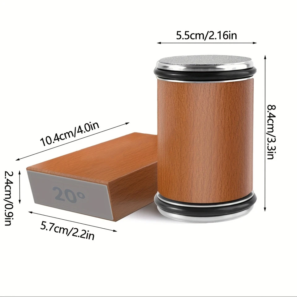 Kit de Afilado de Cuchillos de Rodillo con Diamante, Afilador de Cuchillos Rodantes de Doble Molienda, Sh Foto 3 de 4