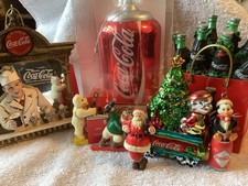 3 Coca Cola 2008 Kurt S. Adler Christmas Ornaments W/ Tags + 5 Other Small Items