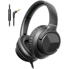 Over Ear Foldable Headphones with Tangle-Free Cord