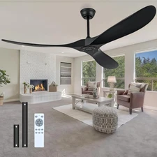 72 Inch Outdoor Ceiling Fan without Light with Remote Control, Large Ceiling Fan