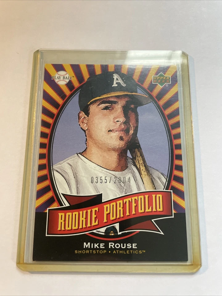 2004 Upper Deck Play Ball - Rookie Portfolio Mike Rouse #155 /2004 (RC) - Image 2 of 4