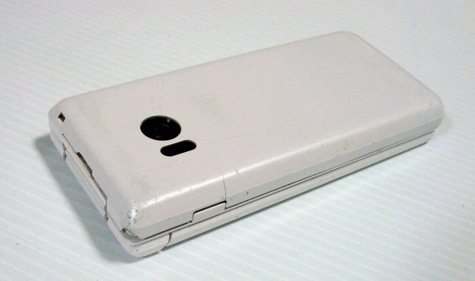 SHARP AQUOS Keitai 3 flip phone 805SH 806SH Softbank sbloccato bianco senza SIM - Immagine 4 di 4