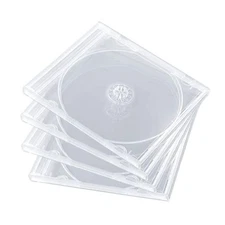  Shatter Proof PP Jewel Case, 10.4 mm Standard Single Disc Clear CD Jewel Case 