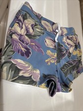 NEW Polo Ralph Lauren Girls Size 8-10 Floral French Terry Shorts Beach Lounge