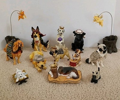 Big Sky Carvers  Dogtivity  Canine Dog Nativity 15 Piece Set 1 & 2 Mint