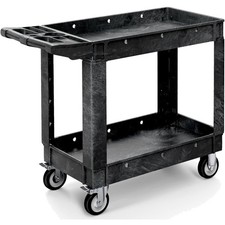 Utility Cart on Wheels, Plastic Tool Cart 550 lbs Capacity Service Cart, 40 x...