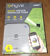 Orbit B-hyve 4-Zone Smart Indoor Sprinkler Controller BRAND NEW/Damage Box.