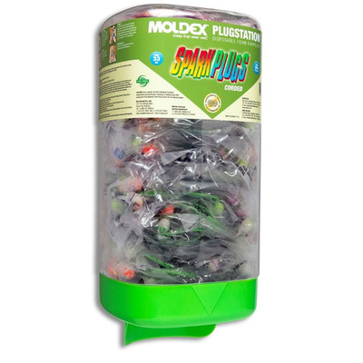 Moldex 6880 PlugStation with SparkPlugs Corded, Disposable Earplugs NRR 33dB