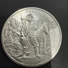 Prospector 1 TROY OZ .999 Fine Silver Round, PURE, American Miner, Map & Compass