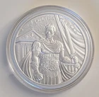 SILVERTOWNE MINT 1 OZ JULIUS CAESAR DESIGN .999 FINE SILVER ROUND IN CAPSULE