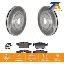 Front Coated Disc Brake Rotors And Ceramic Pads Kit For Jaguar XE XF KGT-103271