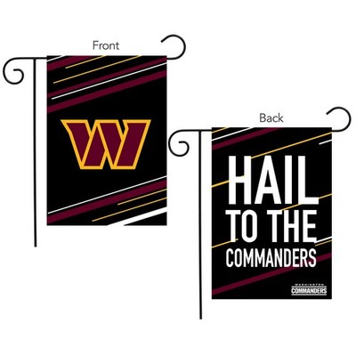 Sparo Washington Commanders Slogan NFL Licensed Garden Flag
