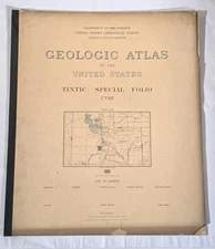 1900 Tintic Special Folio #65 Utah USGS US Geologic Atlas Maps