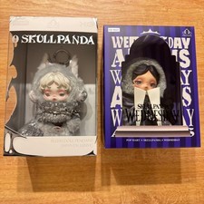 SKULLPANDA XG Plush Doll Pendant & WEDNESDAY skull panda limited set from japan