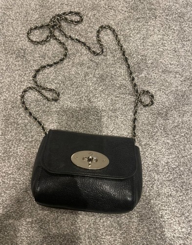Mulberry Mini Lily Black Leather Bag Excellent Condition