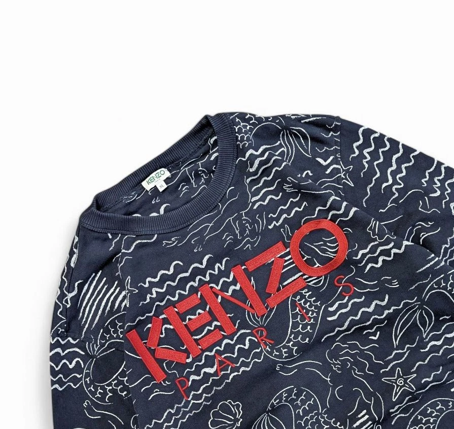 KENZO MERMAID All Over Print Sweatshirt - Imagen 3 de 4