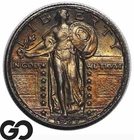 1927 Standing Liberty Quarter, Beautiful Color Toner, Strong Head, BU++