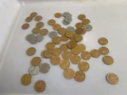 Mixed wheat pennies including steel pennies . 60 coins