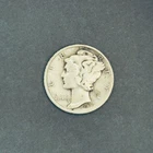 1936 D Mercury Dime, 10c, ungraded, fine to very fine characteristics