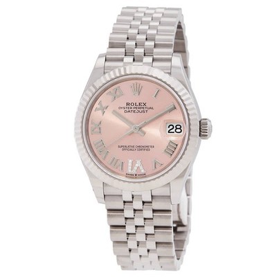 Rolex Datejust 31 Automatic Diamond Pink Dial Ladies Watch 278274PRDJ
