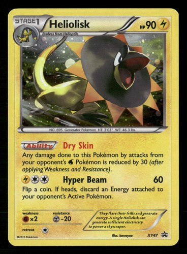 Pokemon TCG Heliolisk Lightning Promo XY Promos XY47 NM